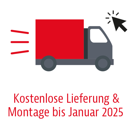Kostenlose Lieferung und Montage bis Januar 2025
